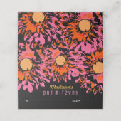 SOかわいらし春バルミツワー座席エスコートカード プレイスカード (外部開封)