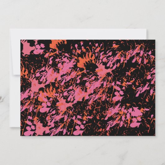 SOかわいらし春ユダヤベビー命名招待状 招待状 (裏面)