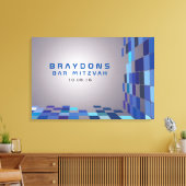 SOデジタルバーバルミツワーサインインボード キャンバスプリント (インサイチュ (リビング))