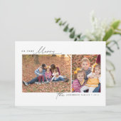 So メリー Very モダン ミニマル Crysmas Photo Card シーズンカード (スタンド正面)