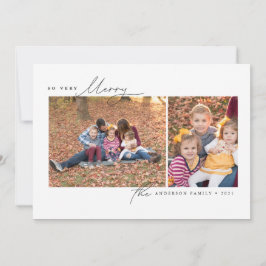 So メリー Very モダン ミニマル Crysmas Photo Card シーズンカード