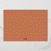 So -賛美 Thanksgiving Family Photo Holiday Car 箔シーズンカード (裏面)