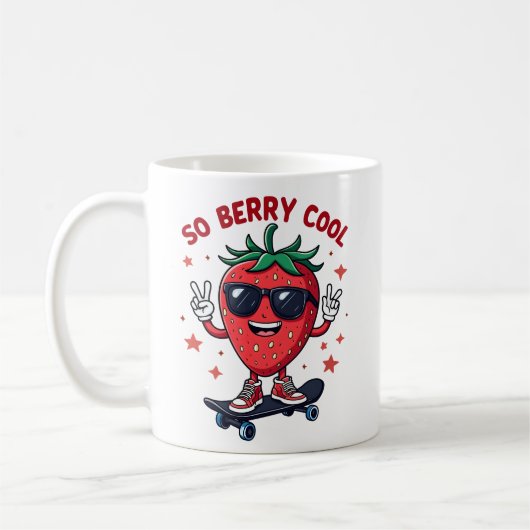 So Berry Fruit クール Lover Strawberry Season コーヒーマグカップ (左)