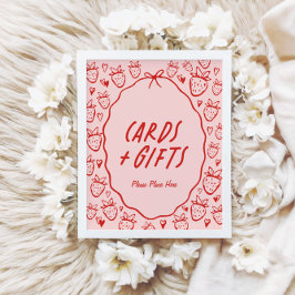 So Berry Sweetコケお洒落ットカード&ギフト ポスター