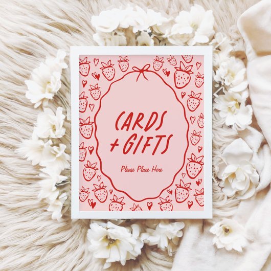 So Berry Sweetコケお洒落ットカード&ギフト ポスター