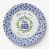 So Berry Sweet Blueberry Blueベビーシャワー ペーパープレート (正面)
