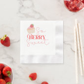 So Berry Sweet dessert napkin 縁ありカクテルナプキン (インサイチュ)