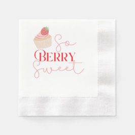 So Berry Sweet dessert napkin 縁ありカクテルナプキン