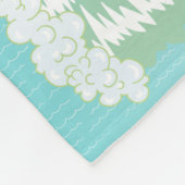 So California都市とビーチフリースブランケット フリースブランケット (角)