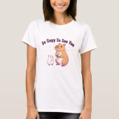 So Capy To See You – Cute Capybara Art Tシャツ (正面)
