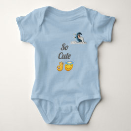 So Cute Baby Clothes | Sleeping Baby on Moon Desig ベビーボディスーツ
