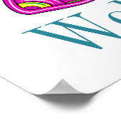 So Cute Butterfly Theme Teacher Poster ポスター (角)