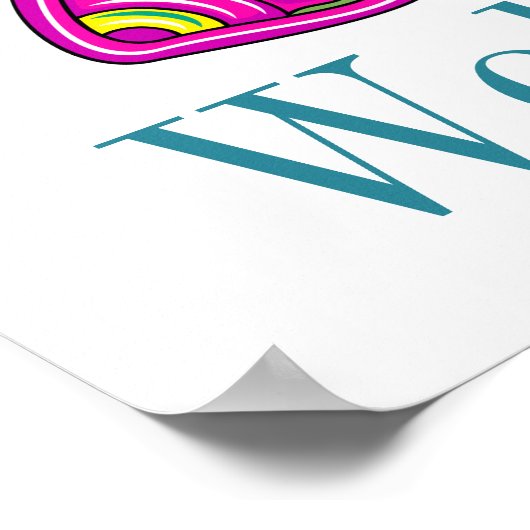 So Cute Butterfly Theme Teacher Poster ポスター (角)