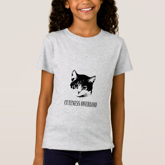 So cute! Funny cat t-shirt with an adorable kitten Tシャツ (正面)