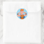 So Cute Hercules Classic Round Sticker ラウンドシール (バッグ)