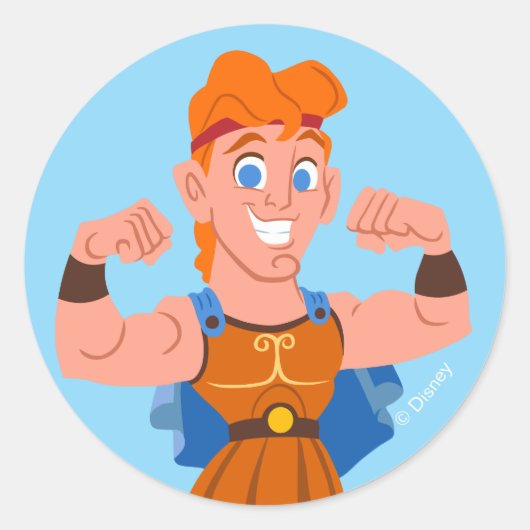 So Cute Hercules Classic Round Sticker ラウンドシール (正面)