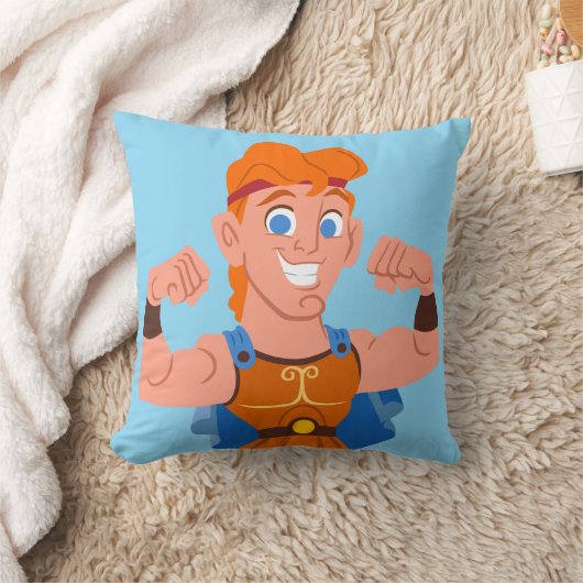 So Cute Hercules Throw Pillow クッション (ブランケット)