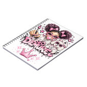 So Demure™ Starberry & MooMoo スパイラルノート ノートブック (左側)