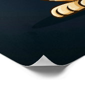 So Done Pug – Funny Tired Cartoon Character Art ポスター (角)