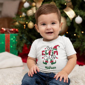 So Elfinかわいい名前パーソナライズされた小妖精や小人クリスマス Tシャツ