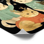 So Festive Right Meow Funny Christmas Santa Cat  ポスター (角)