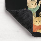 So Festive Right Meow Funny Christmas Santa Cat  マウスパッド (コーナー)
