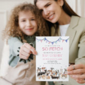 So Fetch Puppy Doge Birthday Party Invitation tran 招待状