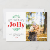 So Freakin家族すてき写真ホリデーカード シーズンカード (正面)