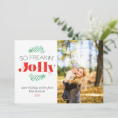 So Freakin家族すてき写真ホリデーカード シーズンカード (スタンド正面)