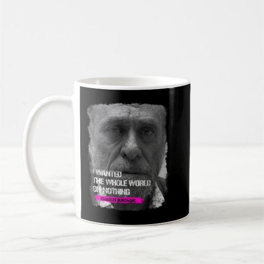 So Funny Charles Bukowski Gifts For Music Fans コーヒーマグカップ (左)