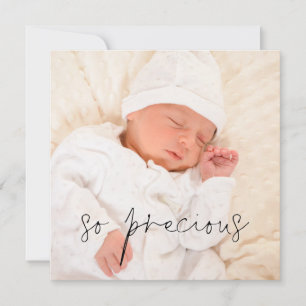 So Girl大切またはBoy Photo Birth Announcement