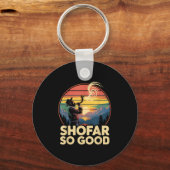 So Good Funny Rosh Hashanah Jewish Holiday Sho Far キーホルダー (正面)