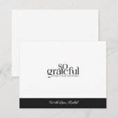 So Grateful Modern Appreciation Thank You note ノートカード (正面/裏面)