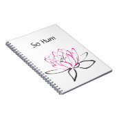 So Hum Pink Black Lotus Journal ノートブック (右側)