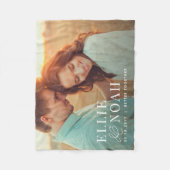 So In Loveカップル写真パーソナライズされた毛布 フリースブランケット (正面)