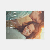 So In Loveカップル写真パーソナライズされた毛布 フリースブランケット (正面(横))