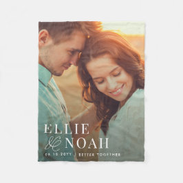 So In Loveカップル写真パーソナライズされた毛布 フリースブランケット