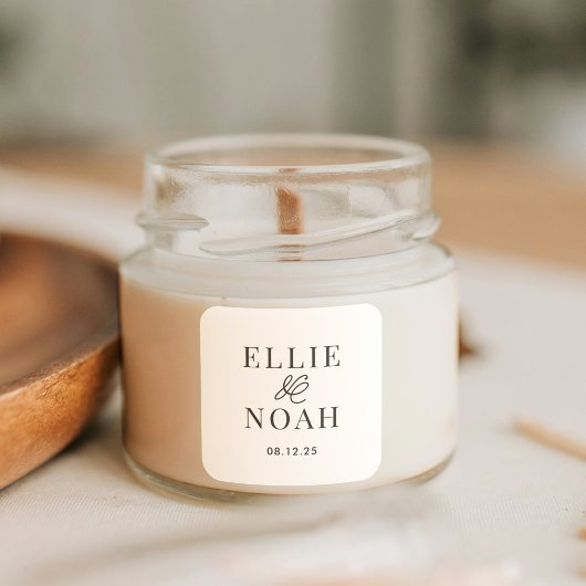 So In Love編集可能カラー結婚式の引き出物シール スクエアシール