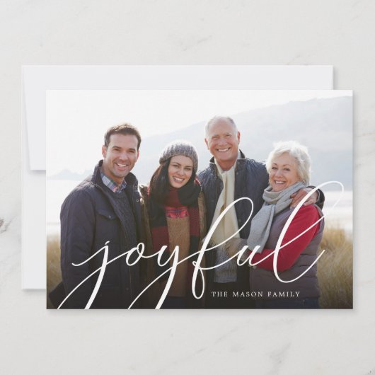 So Joyful Photo Holiday Card シーズンカード (正面)