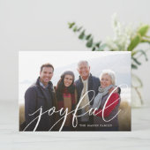 So Joyful Photo Holiday Card シーズンカード (スタンド正面)