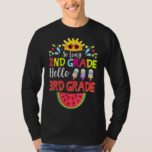So Long 2年生Hello 3年生先生生 Tシャツ (正面)