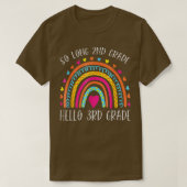 SO LONG 2nd GRADE HELLO 3rd GRADE Teacher Student Tシャツ (デザイン正面)