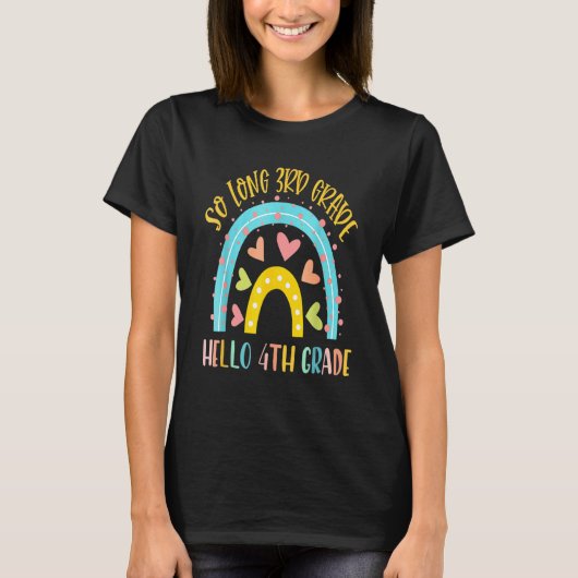 SO LONG 3年生HELLO 4年生先生 Tシャツ (正面)