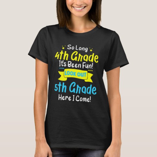 So Long 4年生ここ私来5年生子供Gradu Tシャツ (正面)
