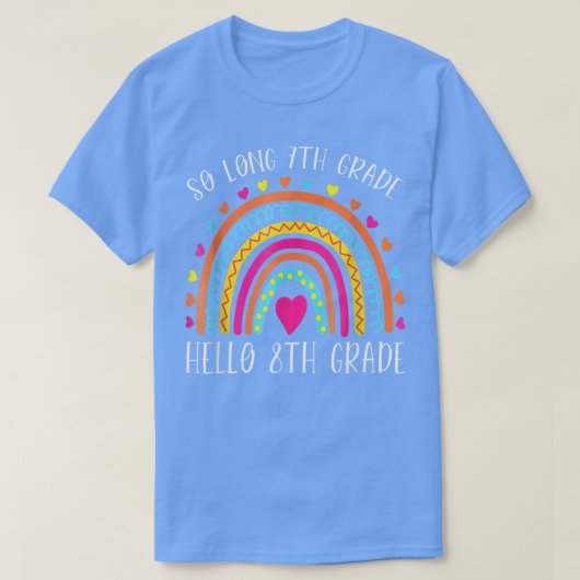 SO LONG 7年生HELLO 8年生先生  Tシャツ (デザイン正面)