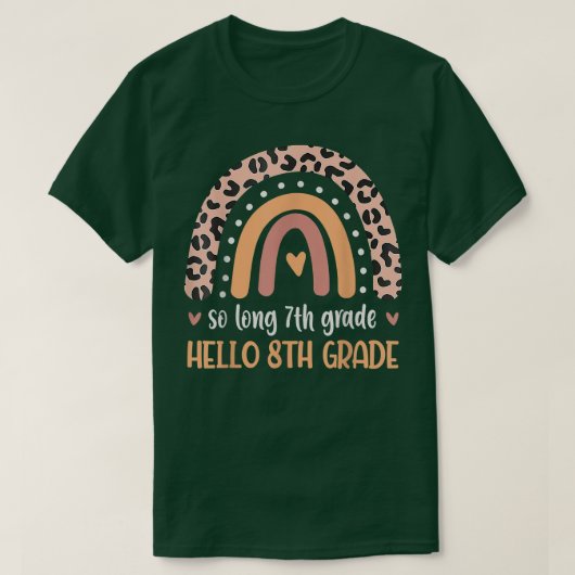 SO LONG 7年生Hello 8年生新学期R Tシャツ (デザイン正面)