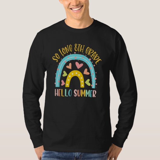 SO LONG 8GRADEこんにちは夏先生学生Sch Tシャツ (正面)