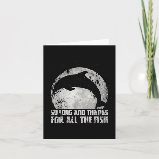 So Long And Thanks For All The Fish Dolphin Moon F カード (正面)