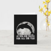 So Long And Thanks For All The Fish Dolphin Moon F カード (黄色い花)
