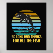 So Long And Thanks For All The Fish funny science ポスター (正面)